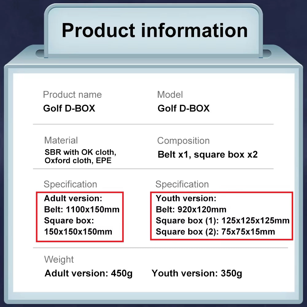 1PC Golf Swing Practice Stick Golf Swing Merlot'S New D-BOX Golf Indoor Swing and Waist Training Aids Turn to the Waist to Force